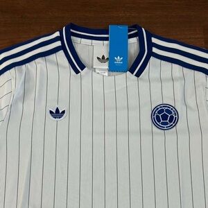 adidas Kids Colombia Soccer Jersey - White, Blue, Yellow